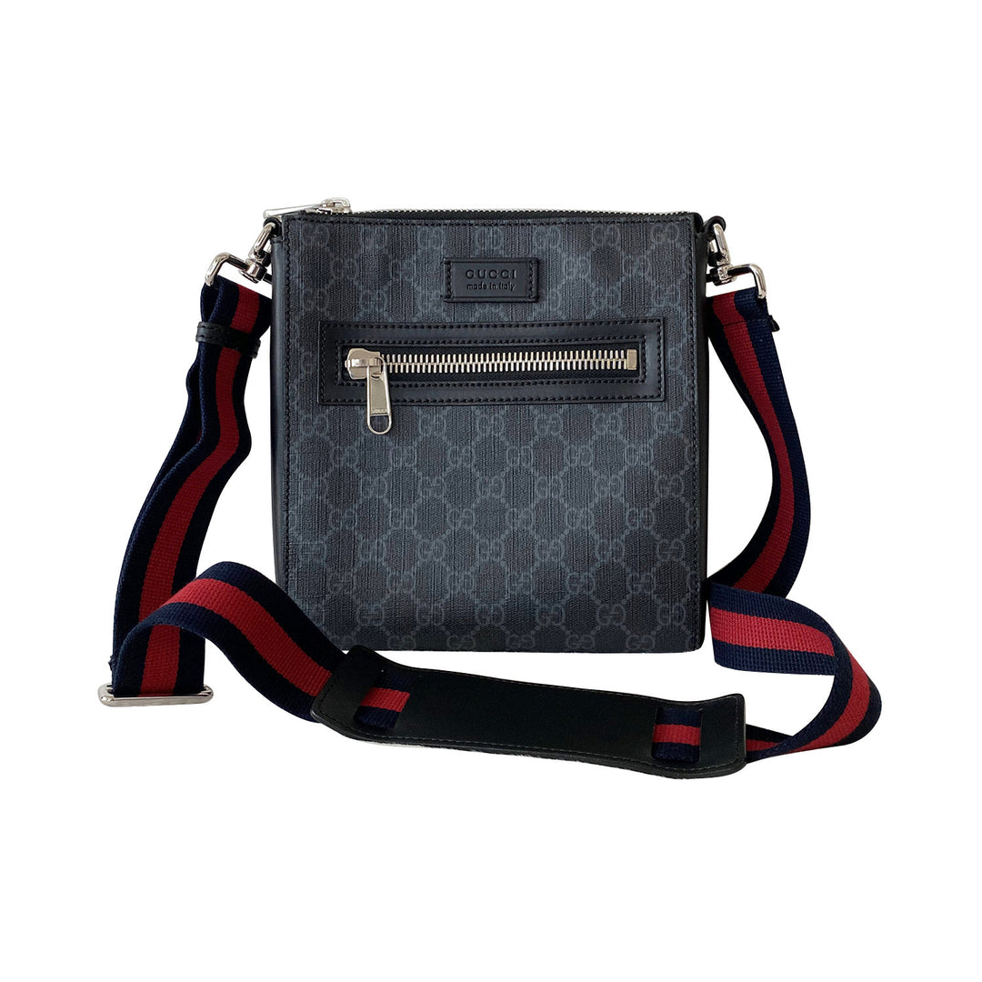 Gucci GG Leather Messenger Bag - revogue