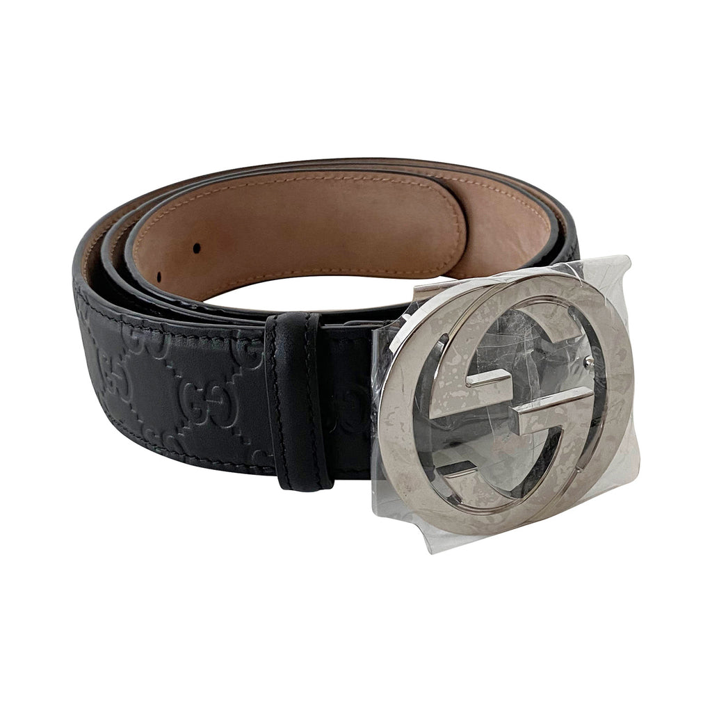 Gucci GG Interlocking Leather Belt