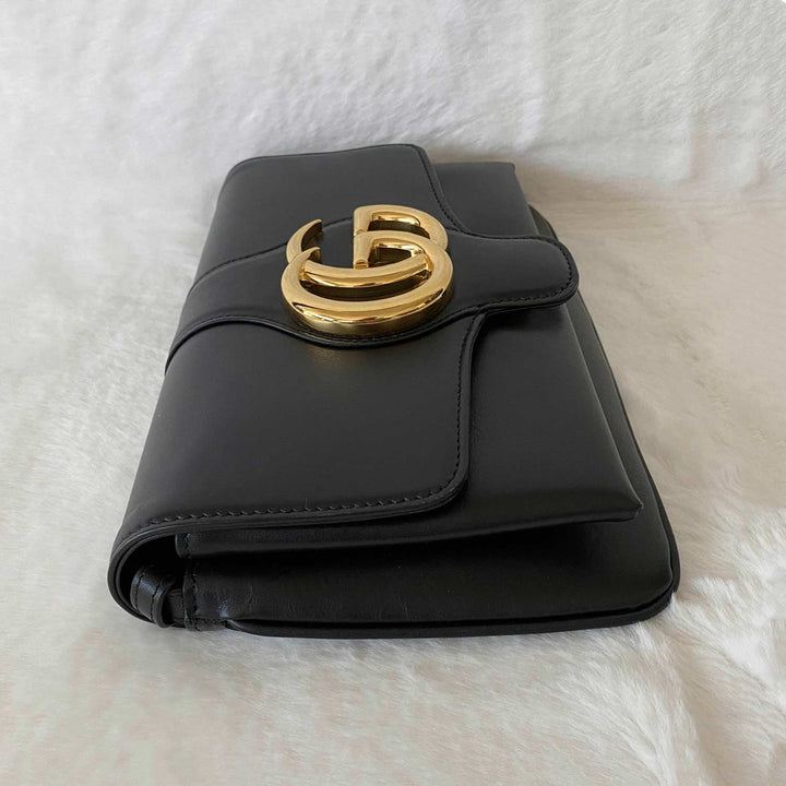Gucci GG Marmont Leather Aril Shoulder Bag - revogue