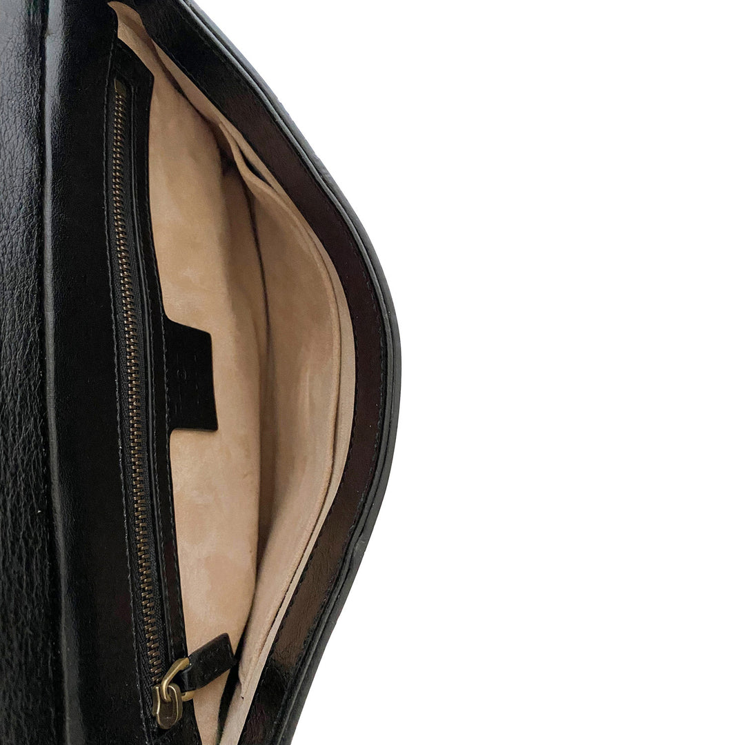 Gucci Thiara Python Double Envelope Shoulder Bag - revogue
