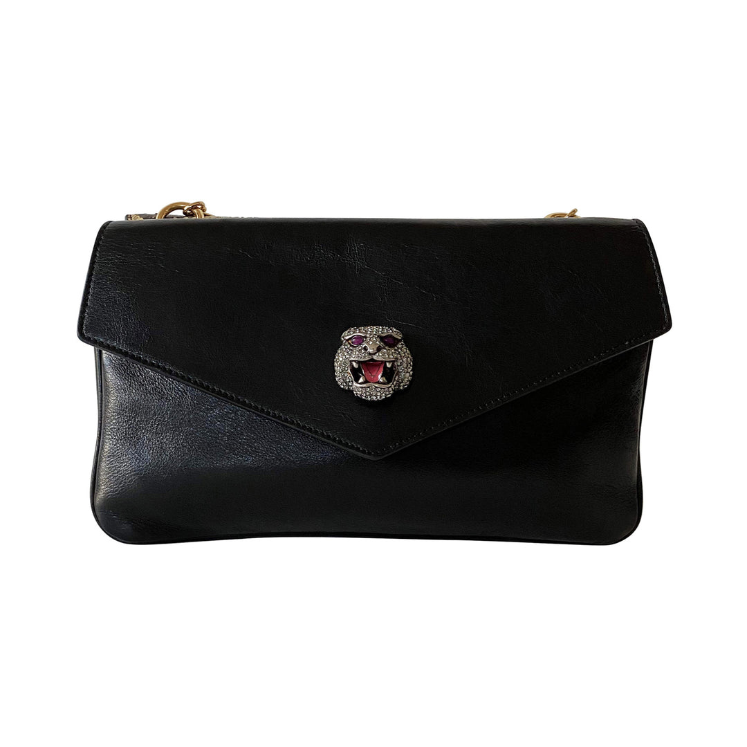 Gucci Thiara Python Double Envelope Shoulder Bag - revogue