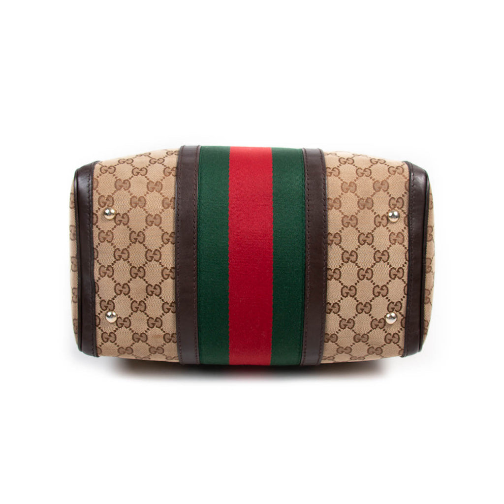 Gucci Vintage Web Boston Bag Bags Gucci - Shop authentic new pre-owned designer brands online at Re-Vogue