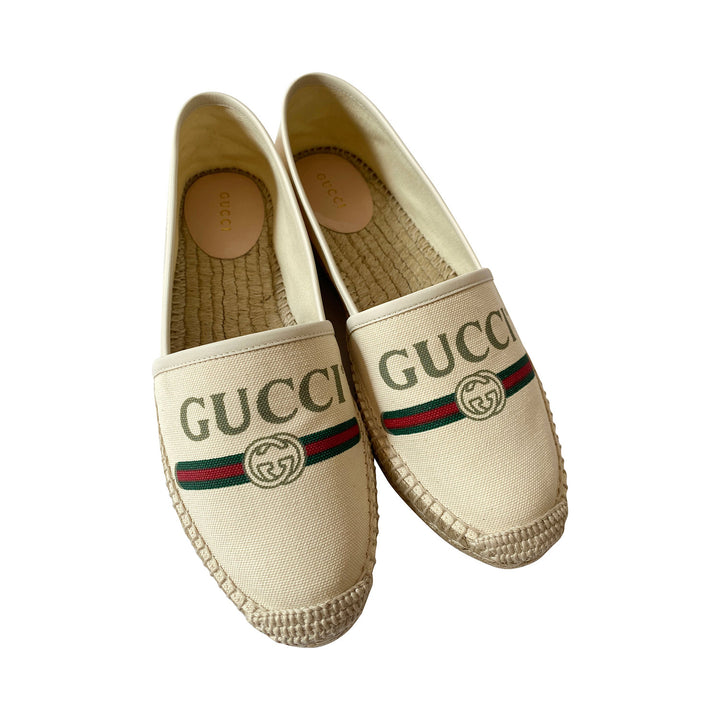 Gucci Web Graphic Print Espadrilles - revogue