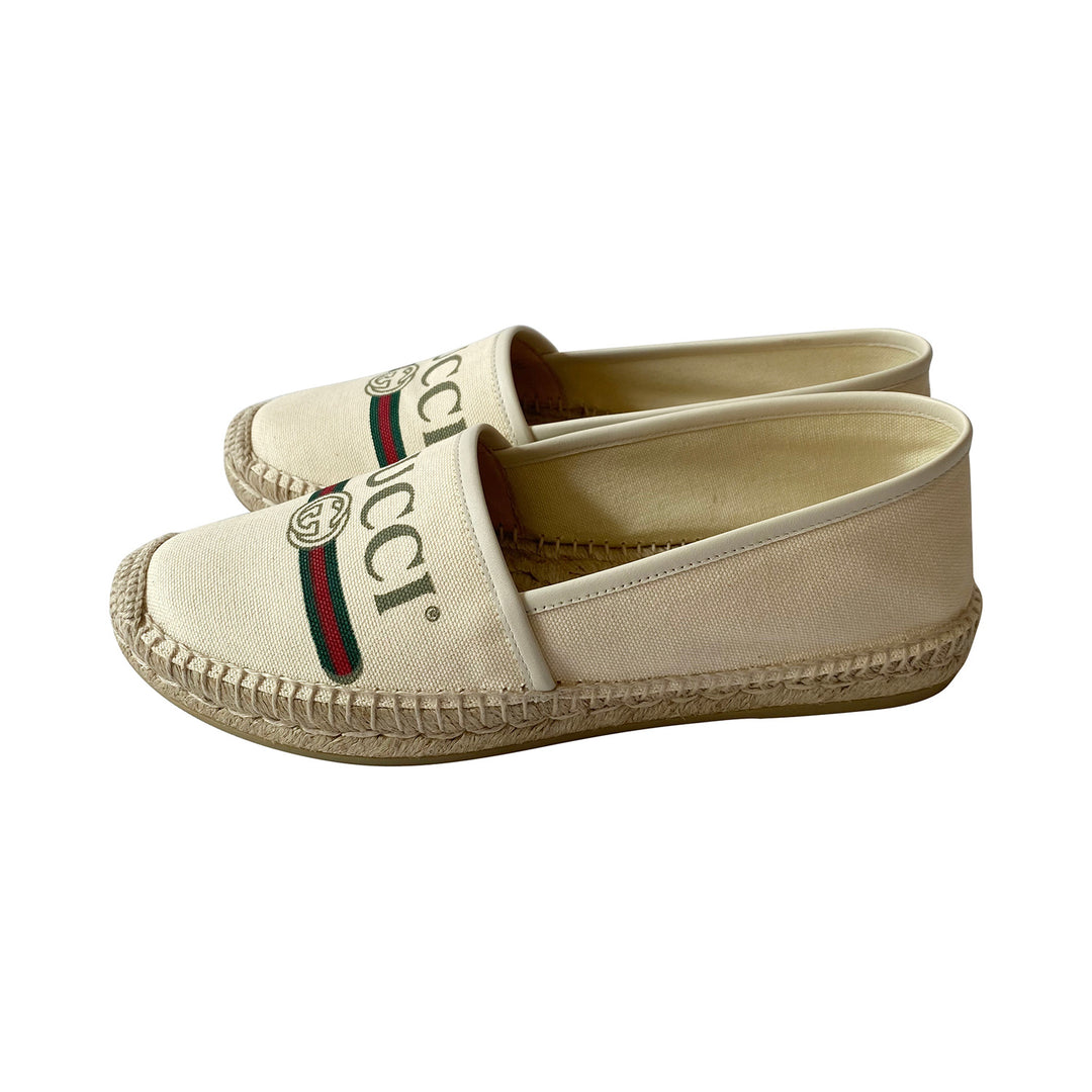 Gucci Web Graphic Print Espadrilles - revogue