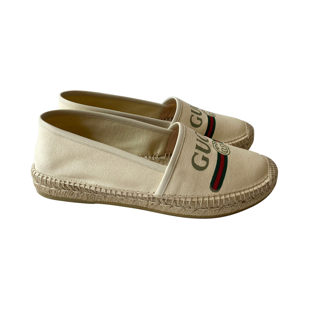 Gucci Web Graphic Print Espadrilles - revogue