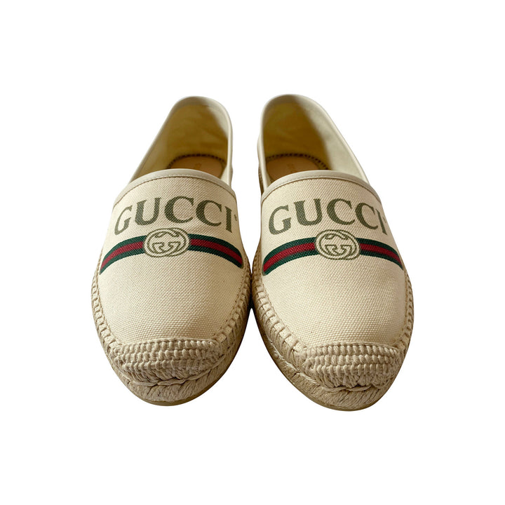 Gucci Web Graphic Print Espadrilles - revogue