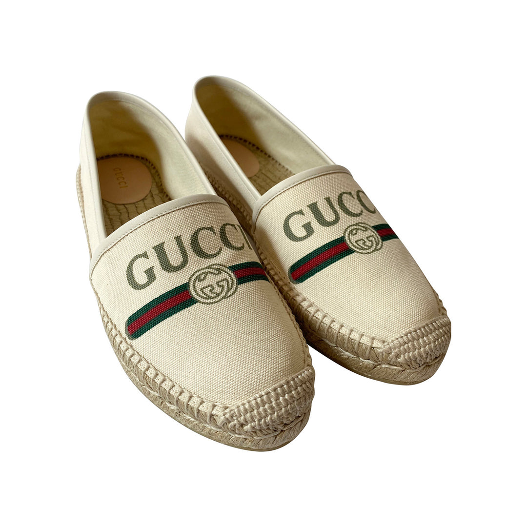 Gucci Web Graphic Print Espadrilles - revogue
