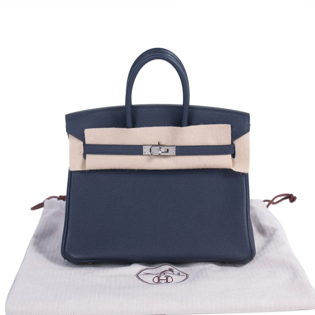 Hermès Birkin 25 Navy Togo Bags Hermès - Shop authentic new pre-owned designer brands online at Re-Vogue