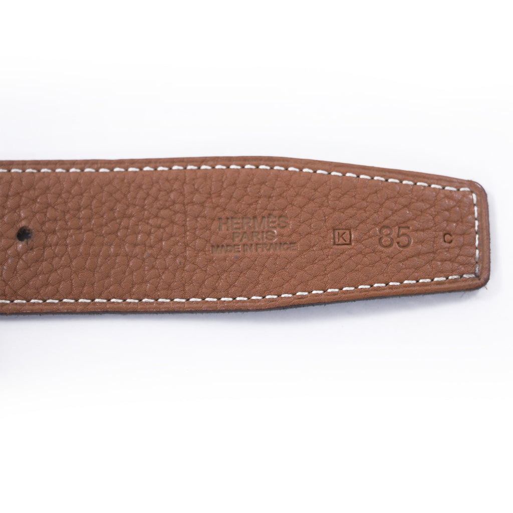 Hermès Tan and Black Reversible H Belt Accessories Hermès - Shop authentic new pre-owned designer brands online at Re-Vogue