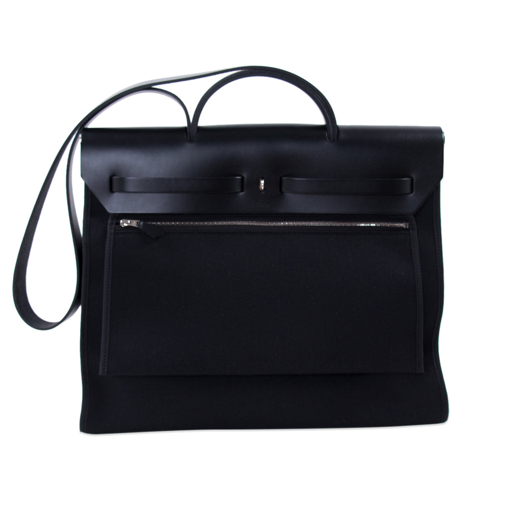 Hermès Herbag Zip 39 Black Bags Hermès - Shop authentic new pre-owned designer brands online at Re-Vogue