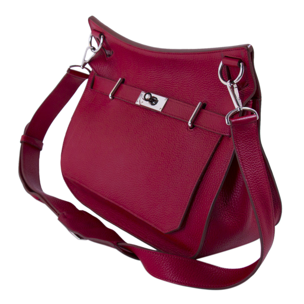 Hermès Jypsière 34 Ruby Red Clemence Bags Hermès - Shop authentic new pre-owned designer brands online at Re-Vogue