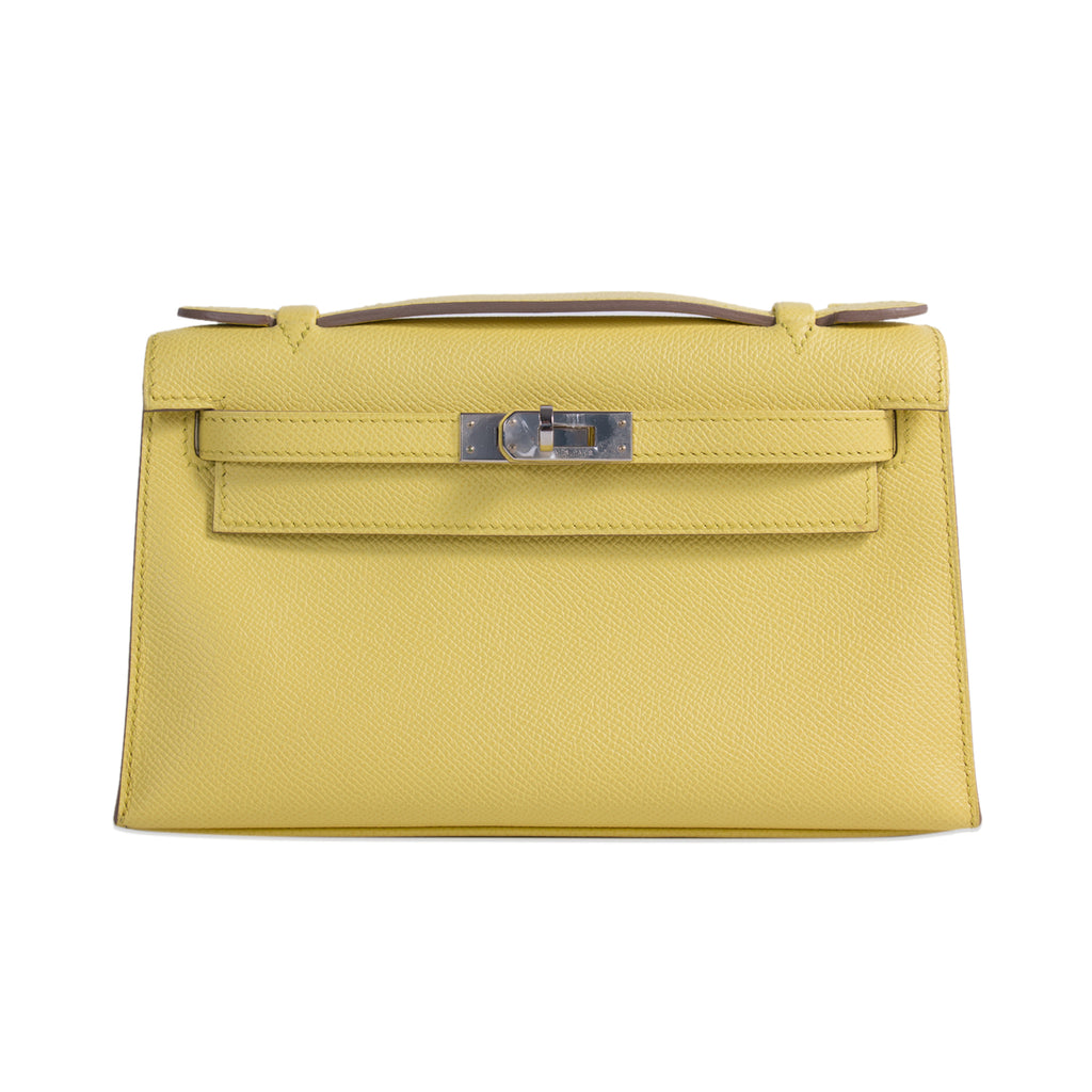 Hermès Kelly Pochette Jaune Espom Leather Bags Hermès - Shop authentic new pre-owned designer brands online at Re-Vogue