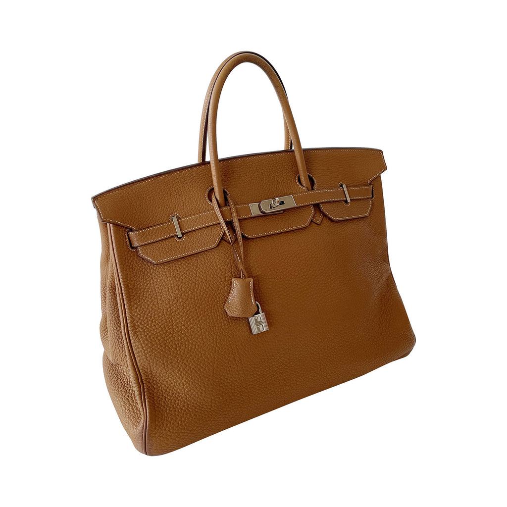 Hermès Birkin 40 Gold Clemence Leather