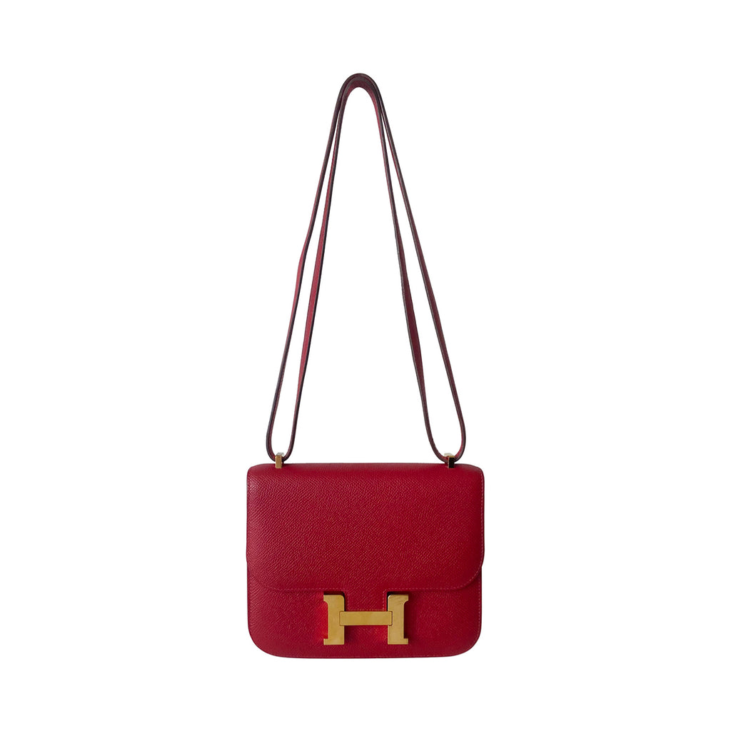 Hermès Mini Constance 18 Red Epsom