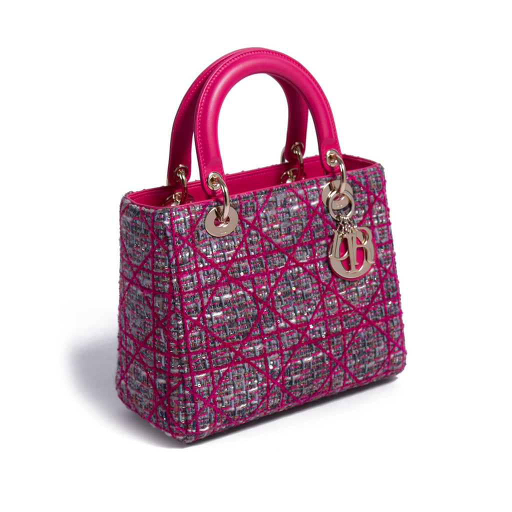 Christian Dior Tweed Medium Lady Dior Bags Dior - Shop authentic new pre-owned designer brands online at Re-Vogue