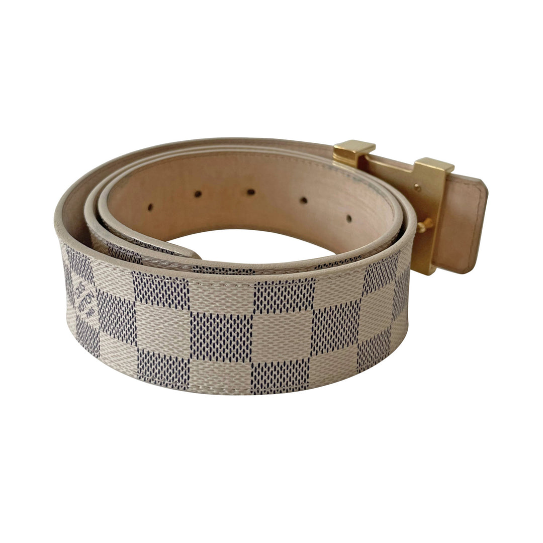Louis Vuitton Damier Azur Initiales Belt - revogue