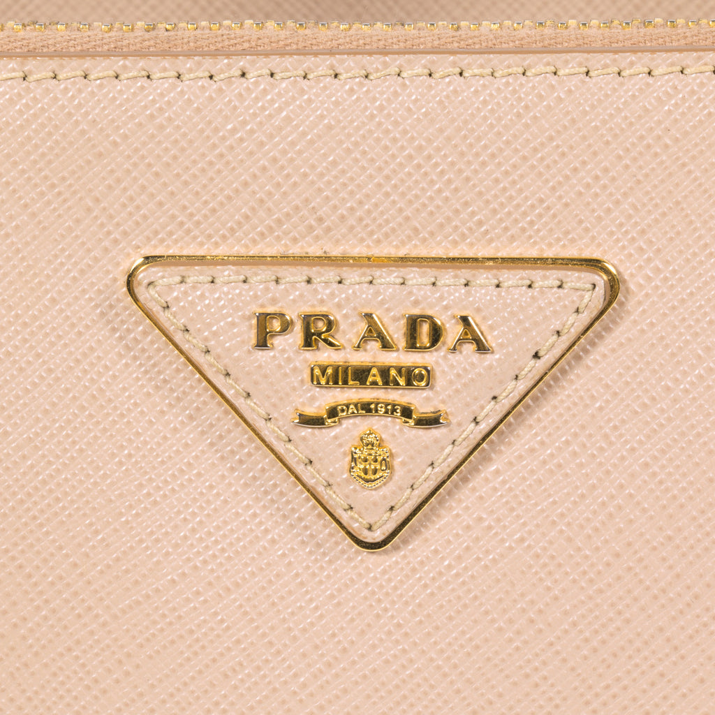 Prada Saffiano Lux Double Zip Small - revogue