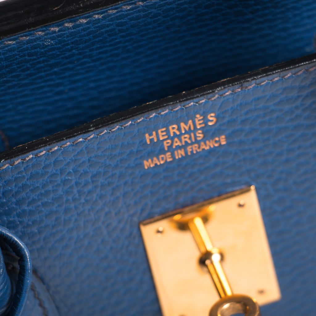 Hermes Birkin 35 Vache Ardennes Bleu Sapphire Bags Hermès - Shop authentic new pre-owned designer brands online at Re-Vogue