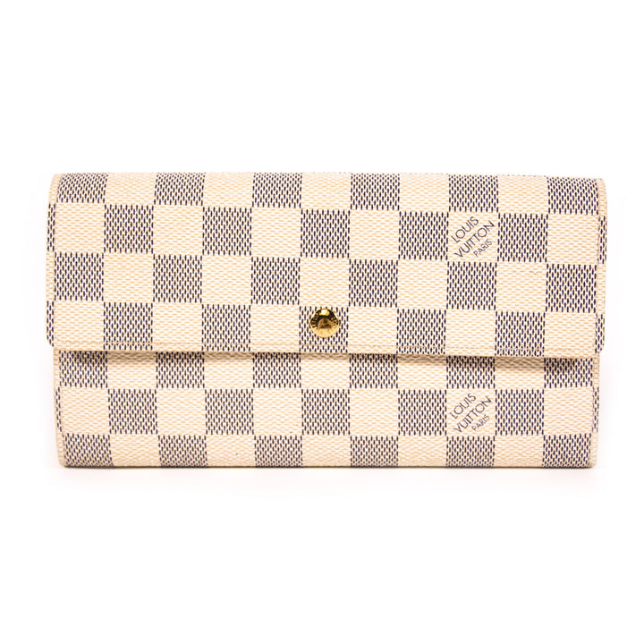 Louis Vuitton Damier Azur Sarah Wallet Accessories Louis Vuitton - Shop authentic new pre-owned designer brands online at Re-Vogue