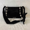 Miu Miu Crystal Pearls Velvet Shoulder Bag