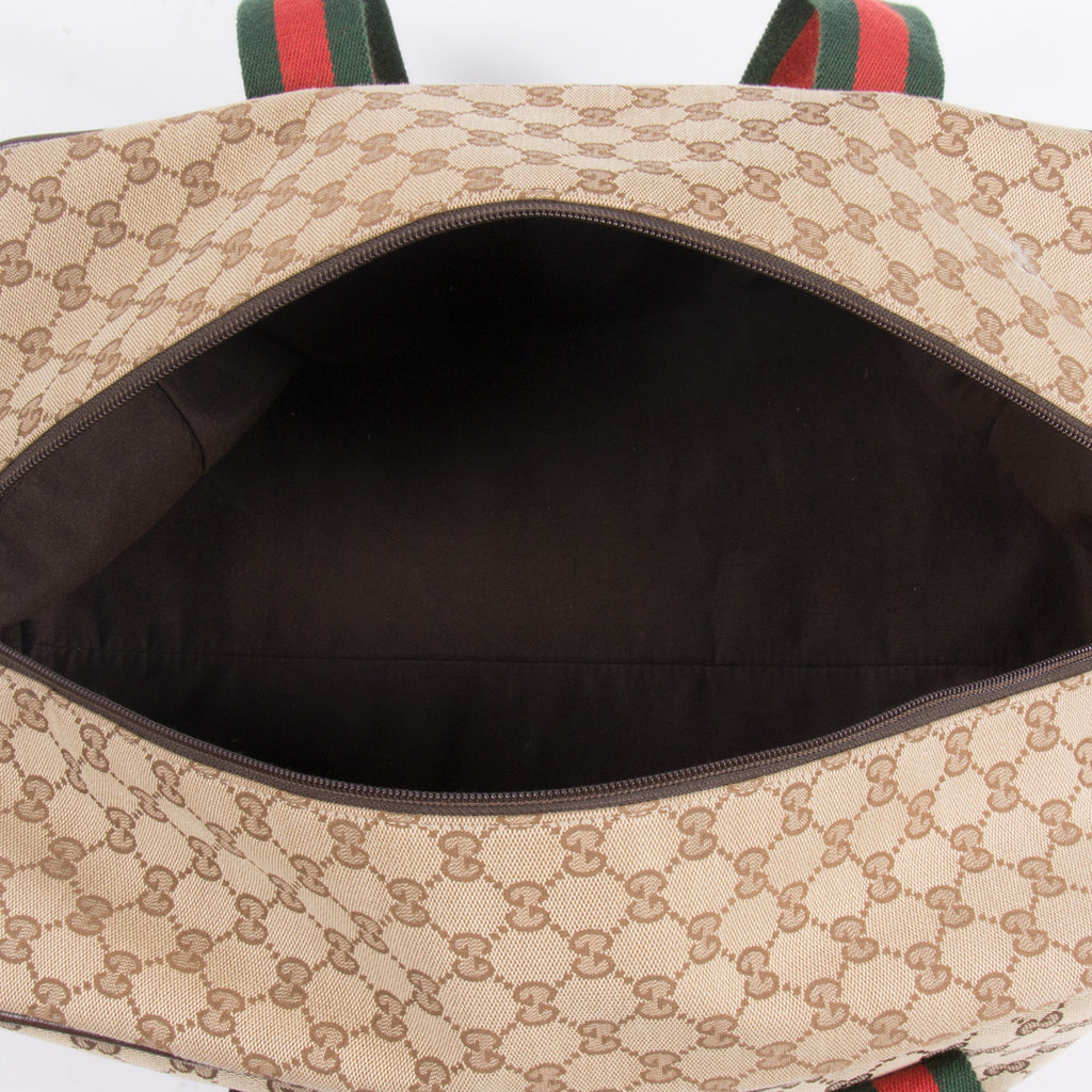 Gucci Web Duffle Bag - revogue