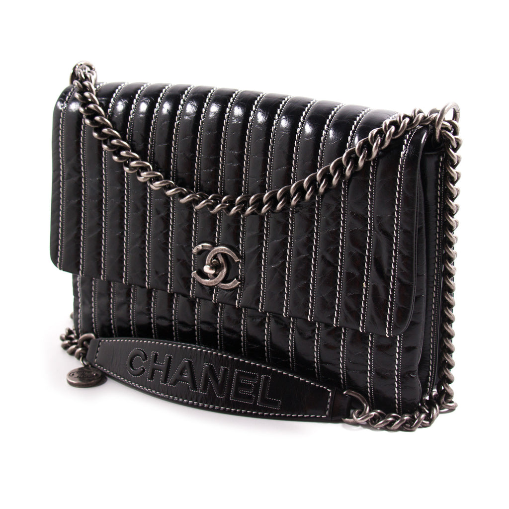 Chanel Vertical Single Flap Bag Bags Chanel - Shop authentic new pre-owned designer brands online at Re-Vogue