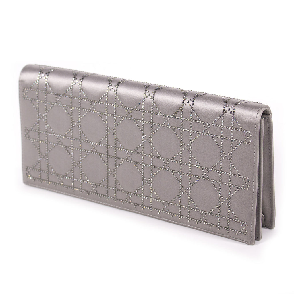 Christian Dior Cannage Satin Clutch Bags Dior - Shop authentic new pre-owned designer brands online at Re-Vogue