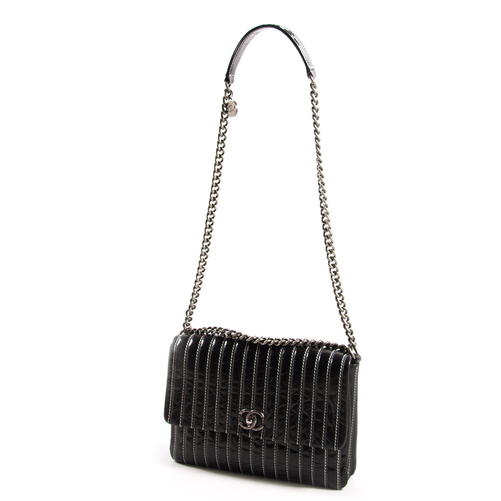 Chanel Vertical Single Flap Bag Bags Chanel - Shop authentic new pre-owned designer brands online at Re-Vogue