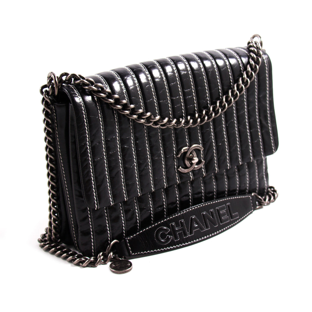 Chanel Vertical Single Flap Bag Bags Chanel - Shop authentic new pre-owned designer brands online at Re-Vogue