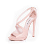 Miu Miu Nude Leather Sandals - revogue