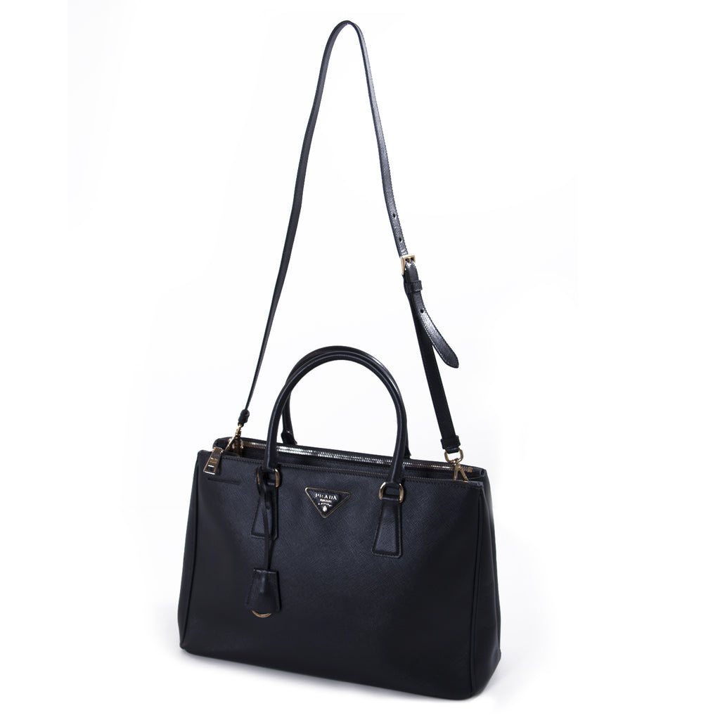 Prada Saffiano Lux Medium Double Zip Tote Bags Prada - Shop authentic new pre-owned designer brands online at Re-Vogue