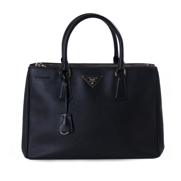 Prada Saffiano Lux Medium Double Zip Tote Bags Prada - Shop authentic new pre-owned designer brands online at Re-Vogue