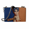 Prada Saffiano Print Frame Shoulder Bag