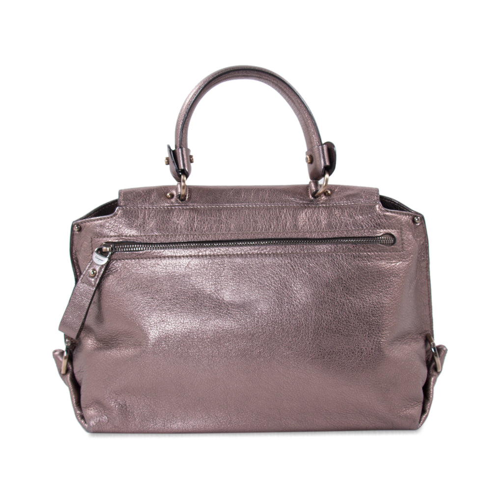 Salvatore Ferragamo Metallic Sofia Satchel Bags Salvatore Ferragamo - Shop authentic new pre-owned designer brands online at Re-Vogue