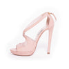 Miu Miu Nude Leather Sandals - revogue