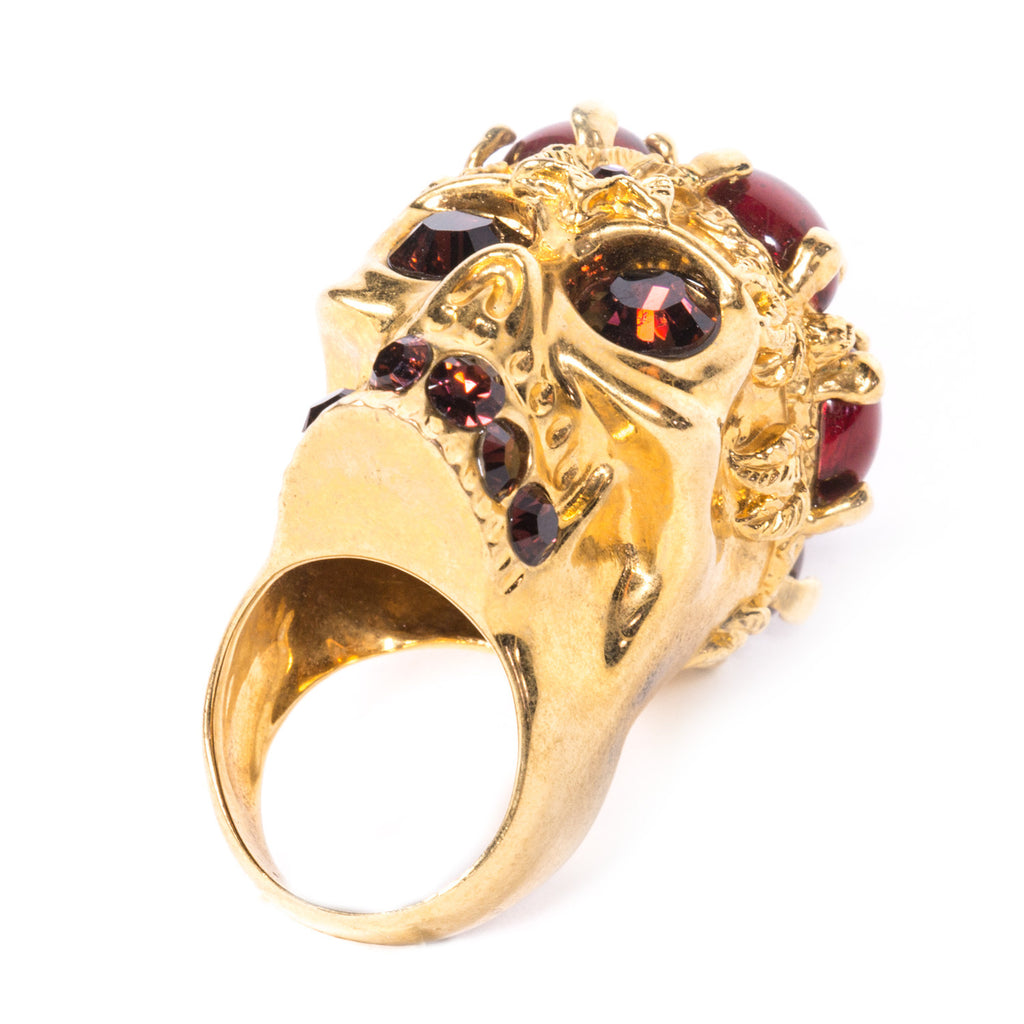 Alexander McQueen Skull Ring - revogue