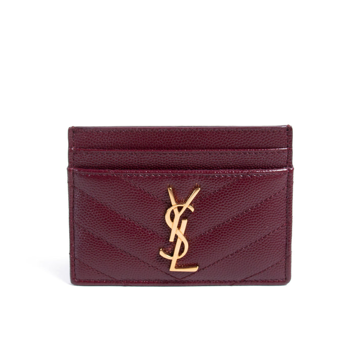 Saint Laurent Monogram Card Holder Accessories Yves Saint Laurent - Shop authentic new pre-owned designer brands online at Re-Vogue